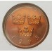 SWEDEN 1995 . FIFTY 50 ORE COIN . ON STAMPED ENVELOPE